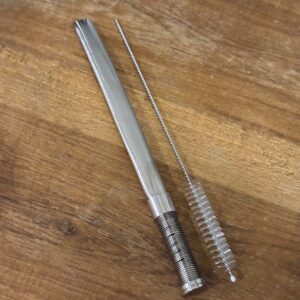 Bombilla buhombillas de acero inoxidable con limpiador B01